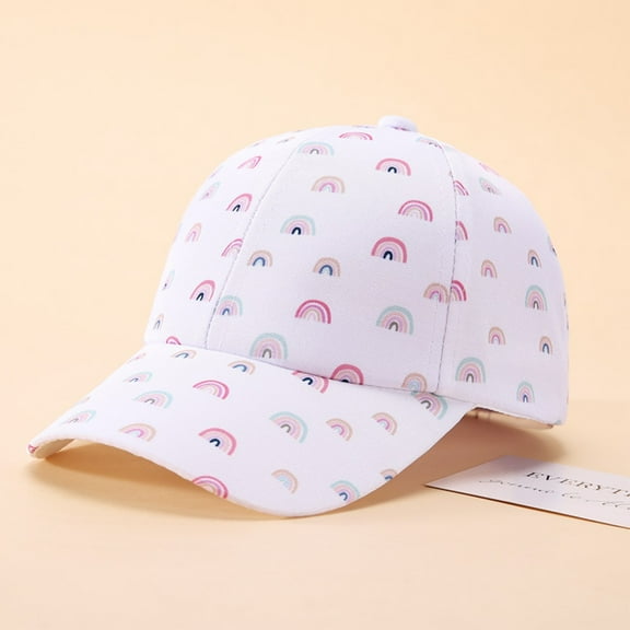 Boys Sun Hat Kids Toddler Girls Summer Baseball Caps with Butterfly Print Casual Outdoor Breathable Sun Hat Toddler Summer Hat White 6 Years-12 Years