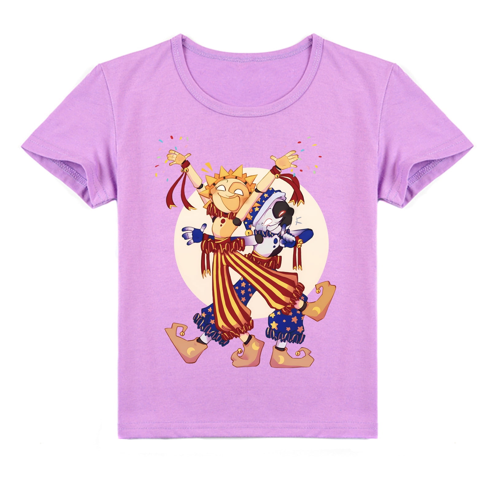 Kids Sundrop & Moondrop Costume T-Shirt - Pullover Gaming Character Shirt For Halloween & Cosplay
