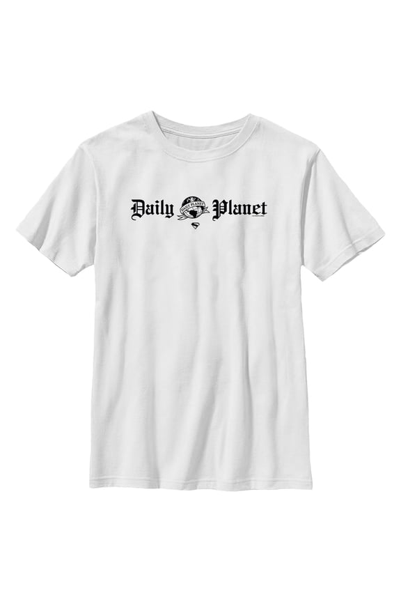 Boys Superman Daily Planet Logo T Shirt