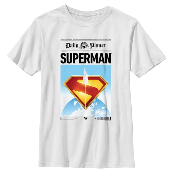 Boys Superman Daily Planet Page T Shirt