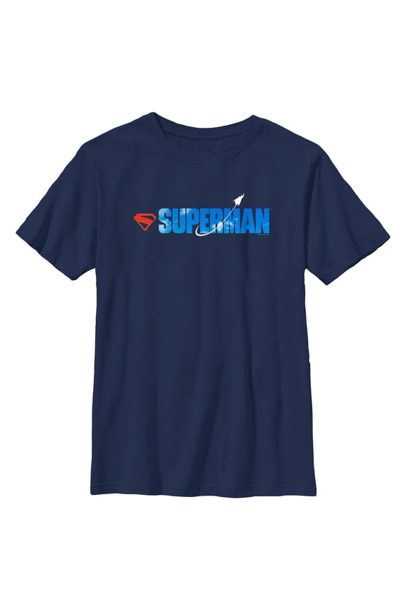 Boys Superman Fly Logo T Shirt