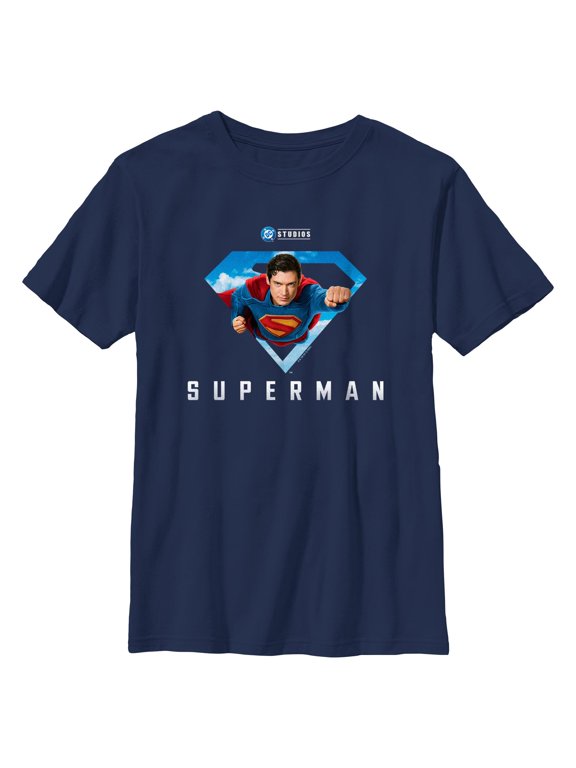 Boys Superman Flying Pose T Shirt