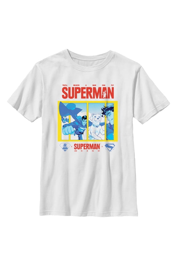 Boys Superman Look Up in the Sky Friends T Shirt