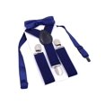 thumbnail image 1 of Boys Suspender Metal Clip Y Back Adjustable Elastic Suspenders Bow Tie Set for Kids, 1 of 3
