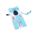thumbnail image 1 of Boys Suspender Metal Clip Y Back Adjustable Elastic Suspenders Bow Tie Set for Kids, 1 of 1
