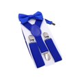 thumbnail image 1 of Boys Suspender Metal Clip Y Back Adjustable Elastic Suspenders Bow Tie Set for Kids, 1 of 1