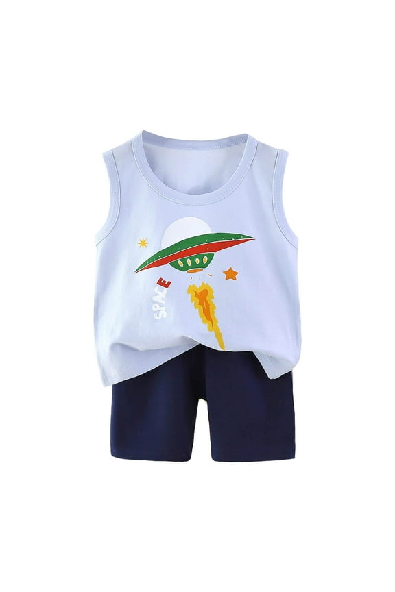 Boys Sweat Suit Summer Clothes Cotton Shirts and Shorts Kids Outfits
