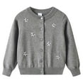thumbnail image 1 of Boys Sweater Vests 4-18 Boys School Uniform Cardigan Sweater Kids Knit Open Front Long Sleeve Outerwear 5-14 Years Sweater for Boys Size 6, 1 of 4