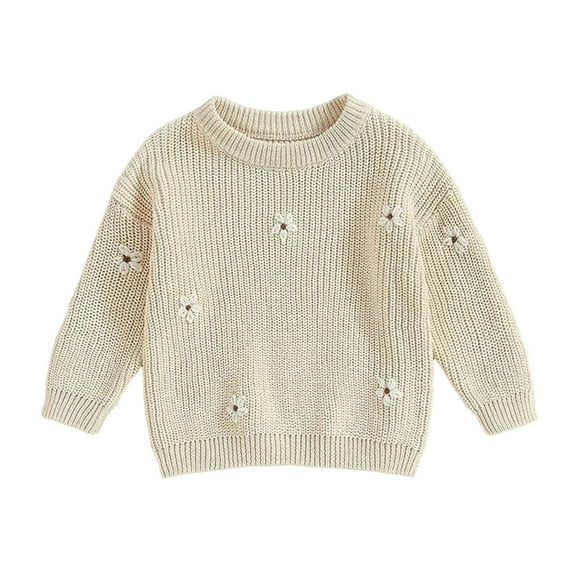 Boys Sweaters Baby Girl Boy Knit Sweater Blouse Pullover Sweatshirt Warm Crewneck Long Sleeve Tops Fall Winter Clothes