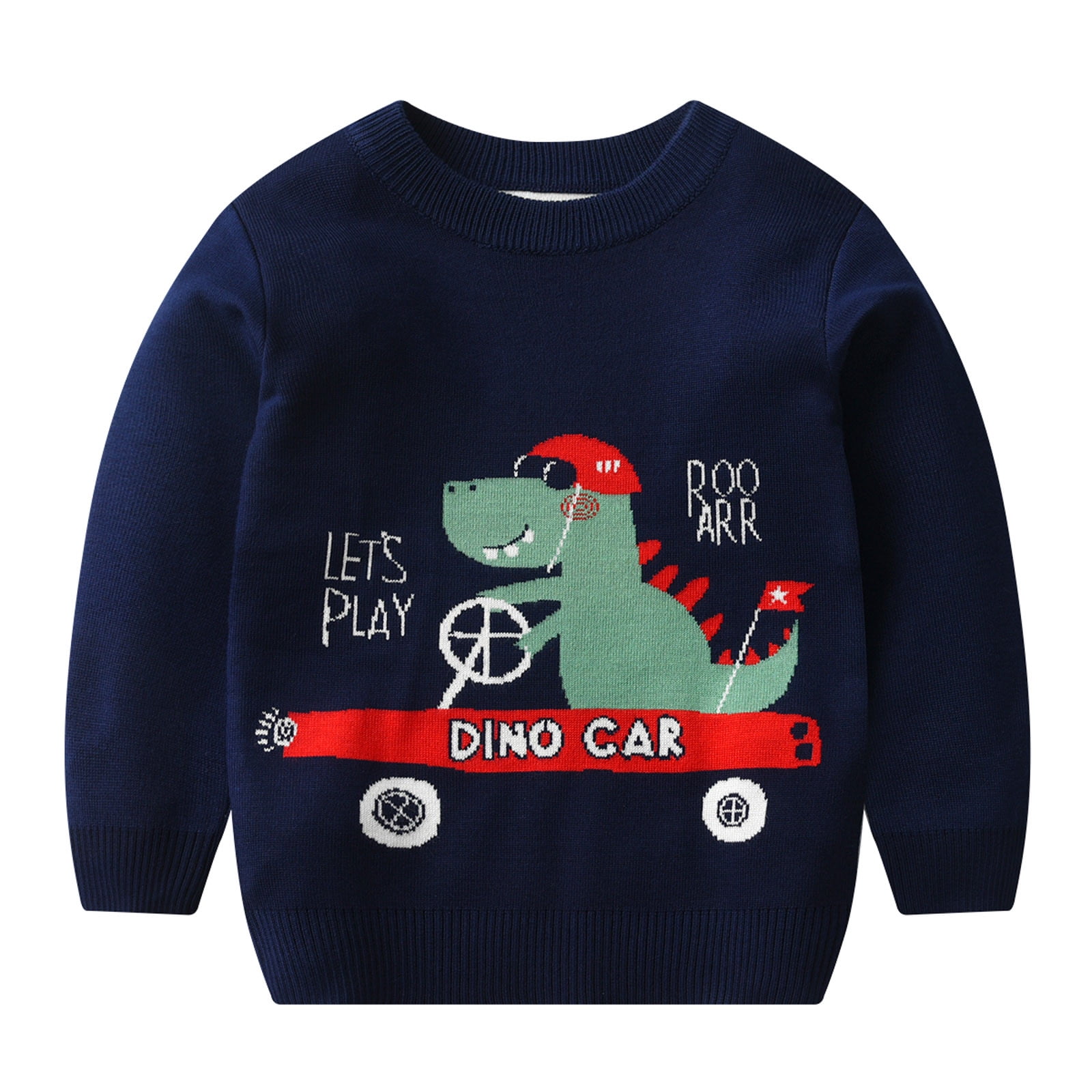 Dinosaur sweater toddler deals