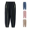 thumbnail image 1 of Boys Sweatpants Baggy High Waist Elastic Jogger with Pocket Solid Pants Essentials Sweatpants Size 11-12 Years, 1 of 3