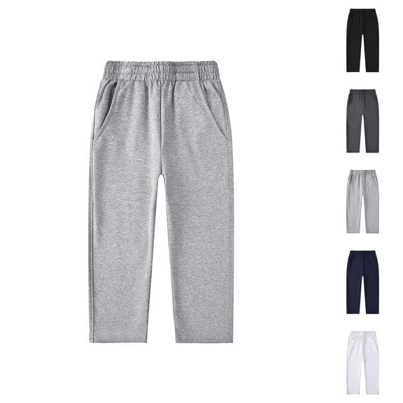 Boys Sweatpants Baggy Jeans Kids Boys Girls Straight Leg Pants Soft Comfortable Stretchy Jogger Sweatpants Casual Active Wear Durable Lightweight Playground School