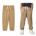 thumbnail image 1 of Boys Sweatpants Boys Athletic Pants Cotton Pull on Sweatpant with Pocket Drawstring School Uniforms for Boys Back To School Clothes for Boys Toddler Pants for Boys 2-3 Years, 1 of 4