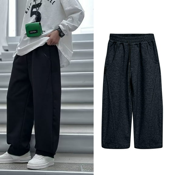 Boys Sweatpants Boys Athletic Pants Cotton Sweatpant with Pocket Drawstring School Pants for Boys Back To School Clothes Teen Boy Pants Size 12-13 Years