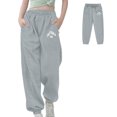 thumbnail image 1 of Boys Sweatpants Boys' Athletic Pants with Pockets Adjustable Drawstring Basic Boys Grey Joggers Sweatpants Boys 4T, 1 of 5