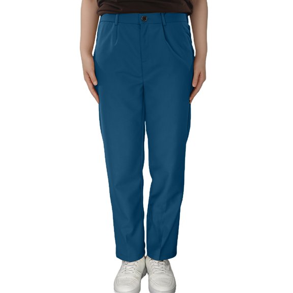 Boys Sweatpants,Boys' Flat Front Dress Pants Adjustable Waist School Outfits Pants,Toddler Sweatpants,Sky Blue,11-12 Years