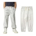 thumbnail image 1 of Boys Sweatpants Boys Joggers Casual Pants Elastic Waist Wide Leg School Pants for Boys Back To School Clothes Kid Boys Pants Size 4-5 Years, 1 of 4