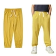thumbnail image 1 of Boys Sweatpants Boys Joggers Casual Pants Elastic Waist Wide Leg School Uniforms for Boys Back To School Clothes Kid Sweatpants Boys 5-6 Years, 1 of 3