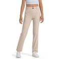 thumbnail image 1 of Boys Sweatpants,Chino Pants Boys Stretch Pull On Twill School Uniforms Casual Comfortable Pants for Kids Youth,Travel Pants,Beige,9-10 Years, 1 of 4