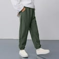 thumbnail image 1 of Boys Sweatpants Fleece Lined Pull-On Relaxed Fit Wrinkle-Resistant Hiking Pants Fall Winter Fashion Activewear Soft Sweatpants With Drawstring Pockets, 1 of 6