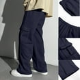 thumbnail image 1 of Boys Sweatpants Girls Athletic Sweatpants with Pockets Adjustable Drawstring Casual Pants Boys Navy Sweatpants 5-6 Years Boys Pants, 1 of 9