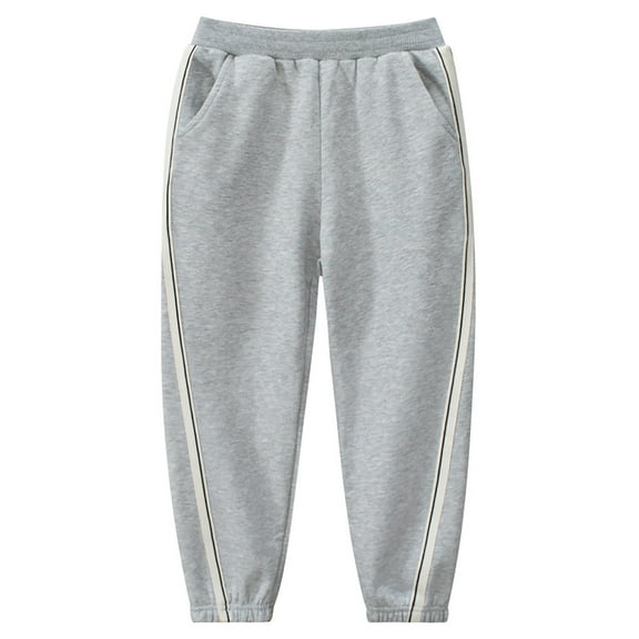 Boys Sweatpants,Girls Blend Pants Comfortable Kids Slacks Soft Casual Trousers for Everyday Wear with Elastic Waistband Durable School Outfits,Boys Pants,Grey,8-10 Years