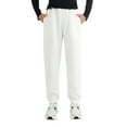 thumbnail image 1 of Boys Sweatpants,Jogger Sweatpants Kids Solid Pants Warm Trousers with Pockets,Boys Pants,White,8-9 Years, 1 of 5