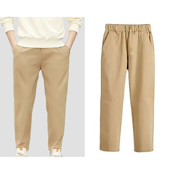 Boys Sweatpants Joggers for Boys Cotton Sweatpant with Pocket Drawstring Boy Uniform Pants Back To School Outfits Kid Boys Pants Size 7-8 Years