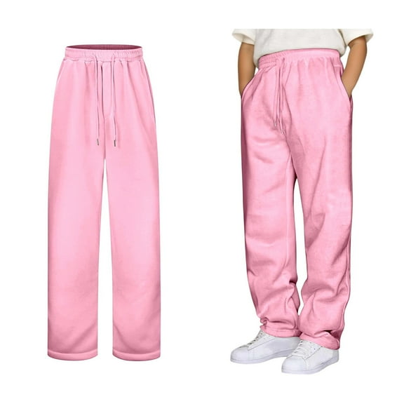 Boys Sweatpants Joggers for Boys Cotton Sweatpant with Pocket Drawstring Boys School Uniform Pants Back To School Clothes Kid Boys Pants 5-6 Years