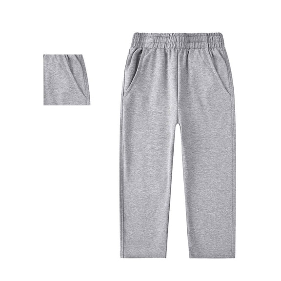 Boys Sweatpants Joggers for Boys with Pockets Adjustable Drawstring Boys School Uniform Pants Back To School Clothes Kid Sweatpants Boys 5-6 Years