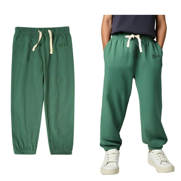 Boys Sweatpants Kids Active Joggers Pants Cotton Pull on Sweatpant with Pocket Drawstring Uniform Pants for Boys Boys Back To School Clothes Kid Pants for Boys 6-7 Years