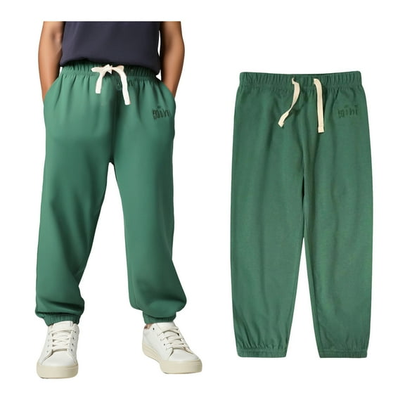 Boys Sweatpants Kids Active Joggers Pants with Pockets Adjustable Drawstring Kids Uniforms for Boys Back To School Outfits for Boys Kid Boys 4-5 Years Pants