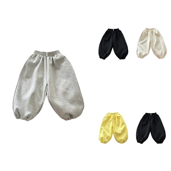 Boys Sweatpants Kids Pull On Comfortable Casual Pants Athletic Joggers with Pockets for Fall and Winter