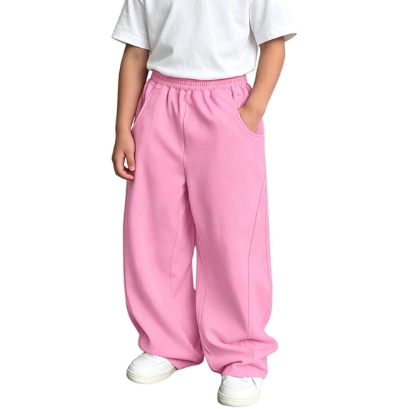 Boys Sweatpants Kids Wide Leg Pants 4-15 Years