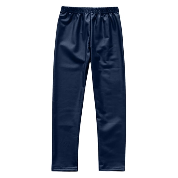 Boys Sweatpants,Leggings Ankle Length Girls Soft Stretchy Tights Pants for Daily Wear,Boys Pants,Navy,6-7 Years