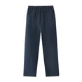 thumbnail image 1 of AIEOTT Boys Sweatpants Lightweight Cotton Open Bottoom Jogging Pants Stretch Waist Slim Fit Straight Leg Pants, 1 of 4
