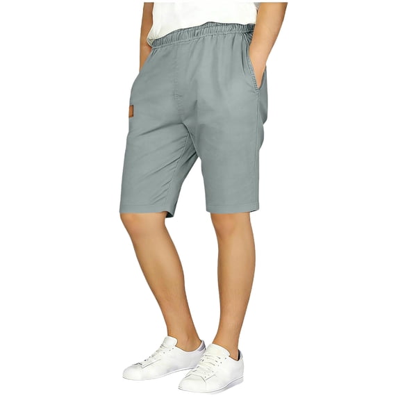 Boys Sweatpants Shorts Elastic Waist Solid Color Short Pants Kids Soft Workout Short Activewear with Pockets 5-15 Years