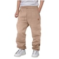 thumbnail image 1 of Boys Sweatpants Size 140, Children's Clothing Boys' Velvet Pants Western-style Warm Casual Pants Winter Styles Full Length Pants Sweatpants for Boys 3-12Years, Sweatpants Under $10, 1 of 4
