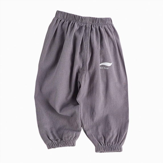 Boys Sweatpants Soft Active and Basic Jogger Pants with Pockets 6M-5T Kids Summer Pants Baby Grey Sweatpants Size 6-12 Months