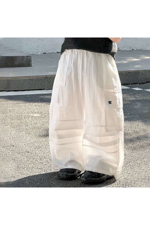 Boys Sweatpants Straight Leg Fit Boys Casual Pants for Teen Boys Winter Pants Jogging Pants (White,2-3 Years)