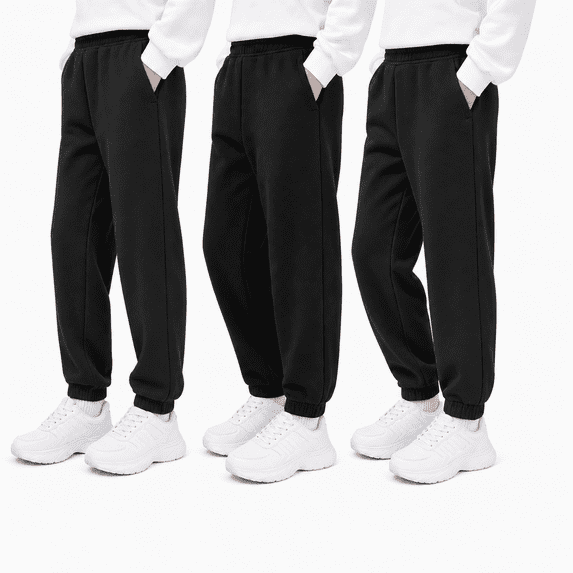 Boys Sweatpants Toddler 3 Pack Casual Active Jogger Pants Kids Clothing For Sizes 6-8