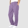 thumbnail image 1 of Boys' Sweatpants Winter Fleece Open Bottom Pant Straight Leg Drawstring Joggers Pant Casual Running Athletic Pants with Pockets, 1 of 6