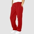 thumbnail image 1 of Boys' Sweatpants Winter Fleece Open Bottom Pant Straight Leg Drawstring Joggers Pant Casual Running Athletic Pants with Pockets, 1 of 6