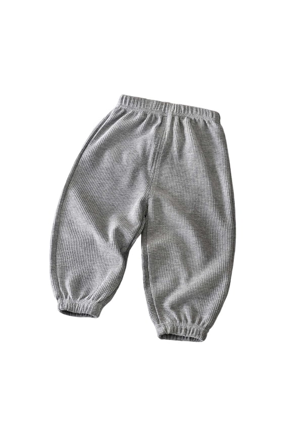 Boys Sweatpants with Pocket Waffle Knit Soft Trousers Boys Casual Pants Size 16 Baby Toddler Casual Elastic Waist Jogger Pants Size 5 Years Grey