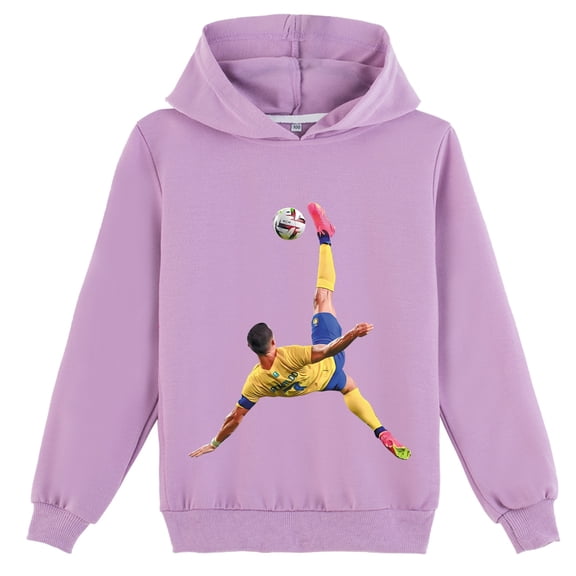 Boys' Sweatshirt Hoodie Cristiano Ronaldo Style Print Sports Casual Cool Cute Spring Autumn Kids Wear