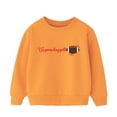 thumbnail image 1 of Boys Sweatshirts Child Kids Winter Long Sleeve Football Printing Pullover Tops Clothes Boys Hoodie Orange 130, 1 of 5