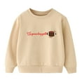 thumbnail image 1 of Boys Sweatshirts Child Kids Winter Long Sleeve Football Printing Pullover Tops Clothes Toddler Hoodie Khaki 100, 1 of 5