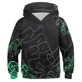thumbnail image 1 of Boys Sweatshirts Fashion Cool Colorful Graphic Print Boys Hooded Sweatshirt Casual for Kids Youth Pullover Tops Black 3-4 Years, 1 of 5