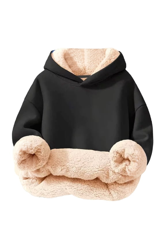 Boys Sweatshirts,Girls Hooded Sweatshirt Soft Lined Pullover Cozy Warm Kids Jacket Top For Cold Weather Outdoor Play,Kids Sweatshirts,Grey,3-4 Years