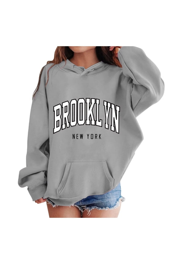 Boys Sweatshirts,Hoodie Long Sleeve Soft Graphic Cute Pullover Fashion Hoodie for Play,Sweatshirts for Teen Girls,Grey,5-6 Years